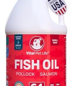 Omega-3 Fish Oil for Dogs - Healthy Skin & Coat (64 oz)