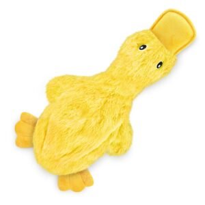 Best Pet Supplies Crinkle Duck Squeaky Dog Toy (Large)