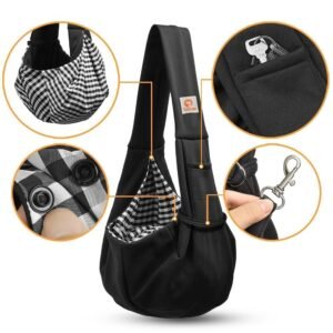 Tomkas Hands-Free Pet Sling Carrier with Pocket - Image 6
