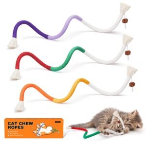 Potaroma Refillable Catnip Chew Ropes (3-Pack)