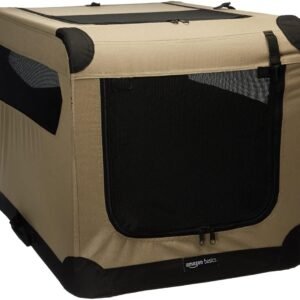 Amazon Basics 2-Door Collapsible Soft Travel Crate