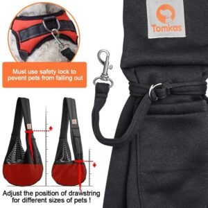 Tomkas Hands-Free Pet Sling Carrier with Pocket - Image 7