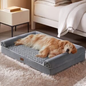 BFPETHOME Large Orthopedic Sofa Dog Bed with Waterproof Washable Cover