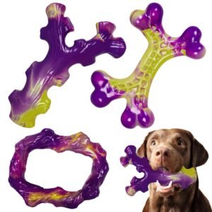 Frienhund Bacon Flavored Chew Toys for Aggressive Chewers (3-Pack)