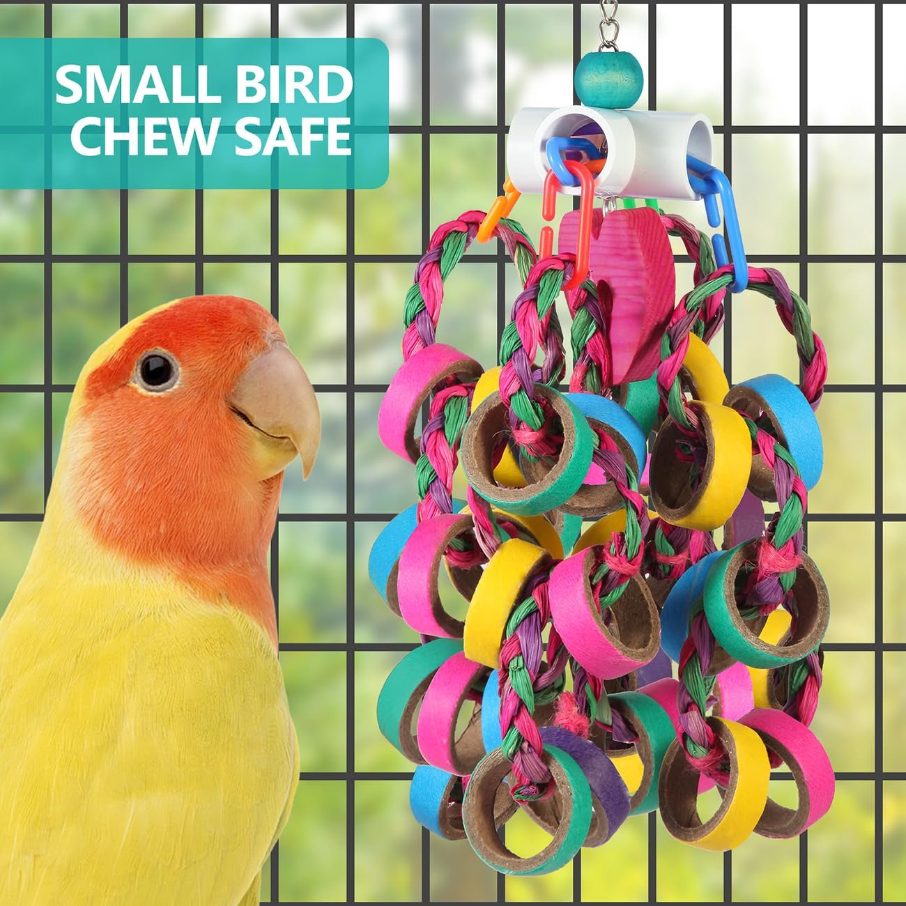 Colorful Bagel Chewy Rings for Birds (24-Pack) - Image 3