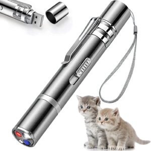 BEGRIM Rechargeable Laser Pointer Toy with 7 Patterns