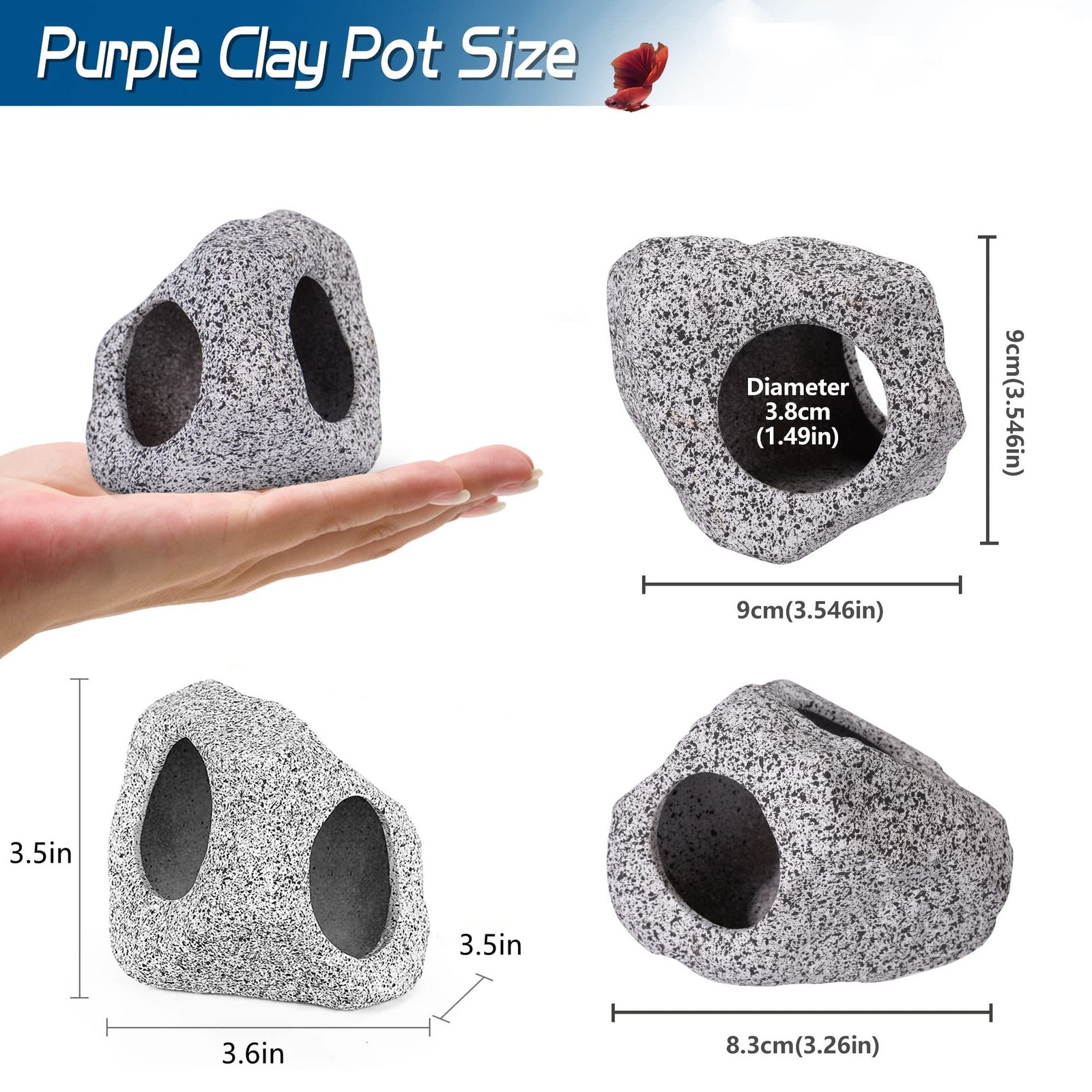 Aquarium Rock Cave Hideout (Medium) - Image 7