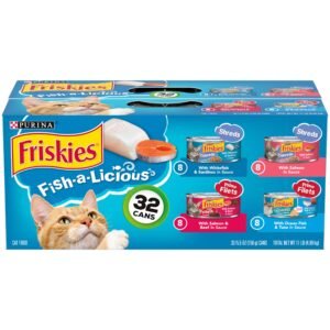 Purina Friskies Wet Cat Food Variety Pack (32 Cans, 5.5 oz)
