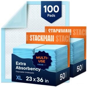 Chucks Pads Disposable Pet Training & Pee Pads (100-Pack, 23x36 Inch)